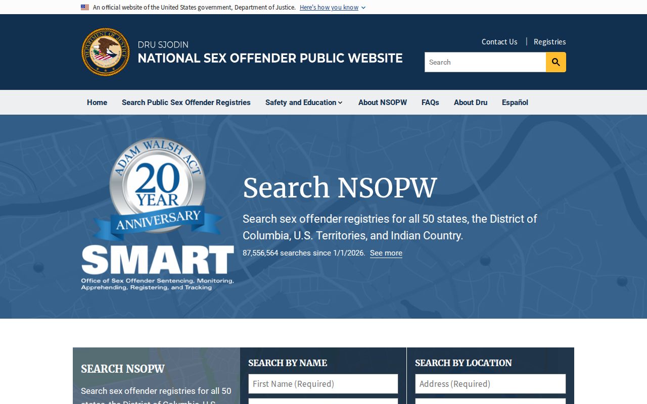Wright County sex offender check national NSOPW registry search
